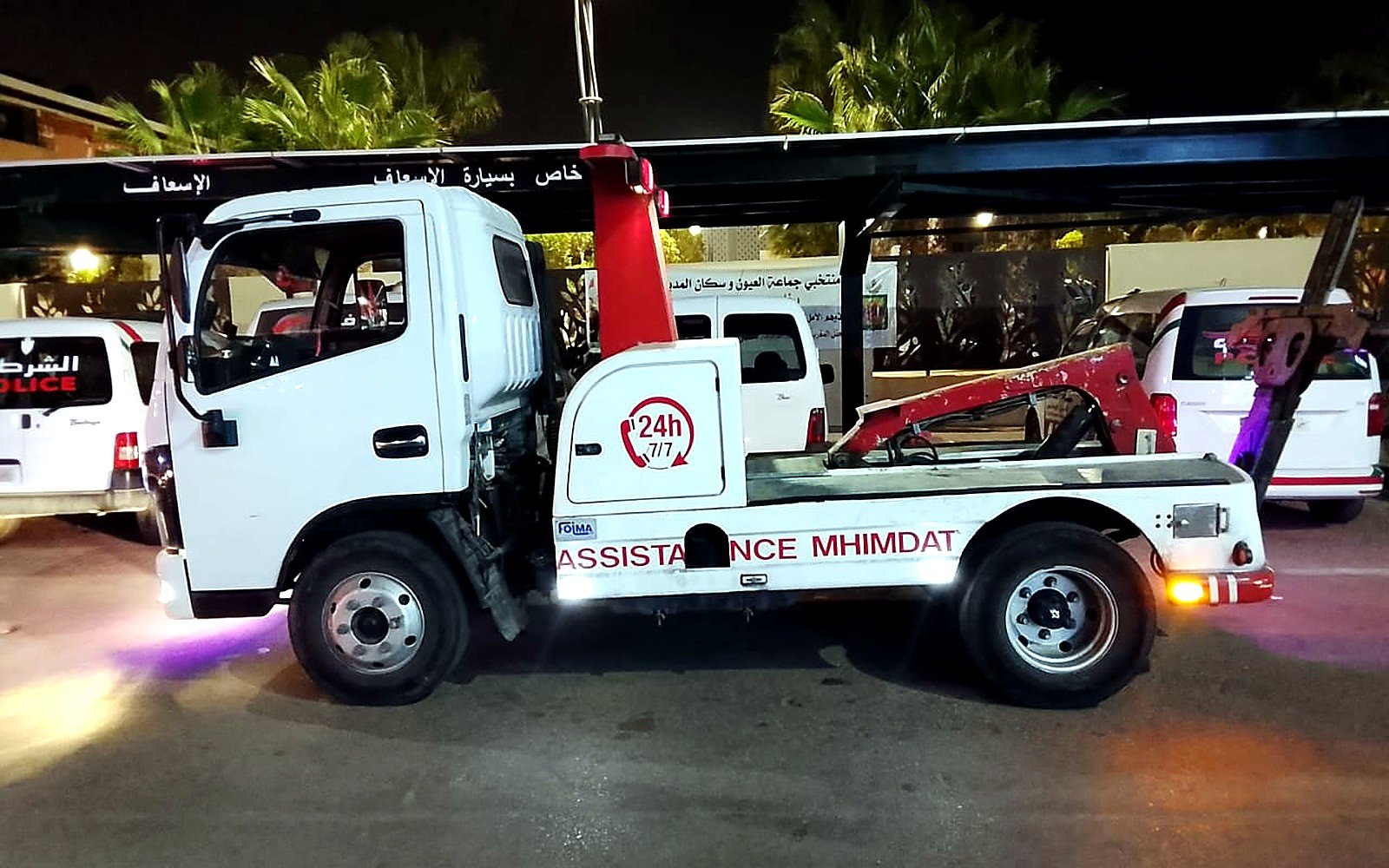 Remorquage de nuit d'un SUV à Marrakech par MHIMDAT